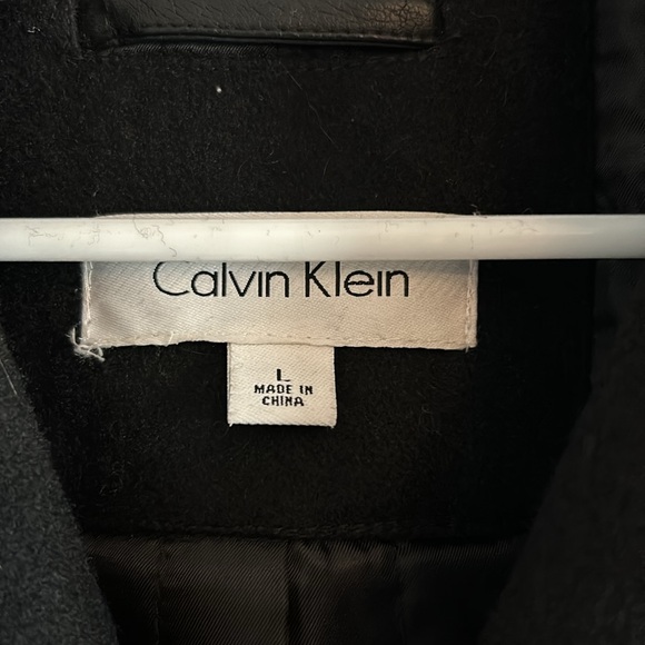 Calvin Klein wool blend pea coat - Picture 2 of 4